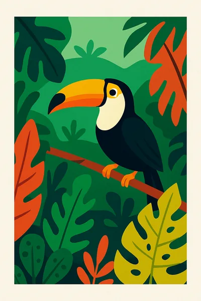 Affiche Foret Amazonienne