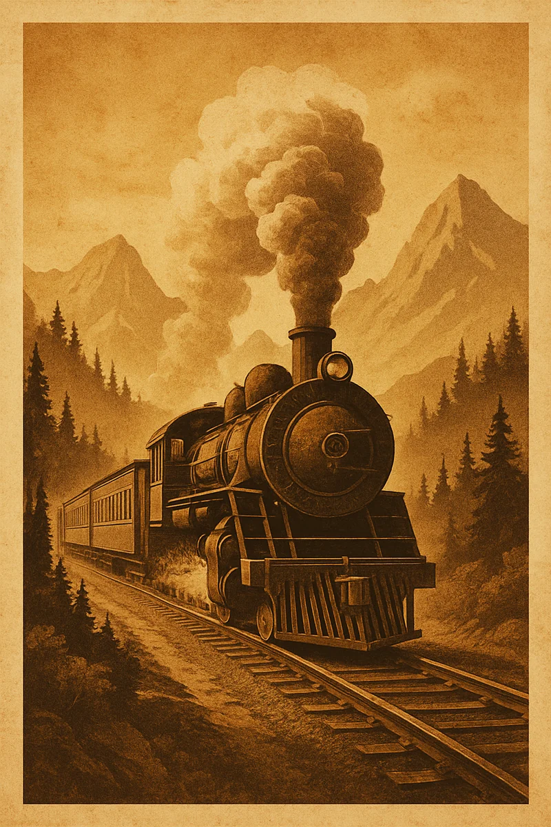Affiche Train Vintage