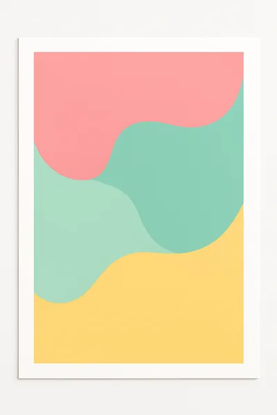 Affiche Forme Fluide Pastel