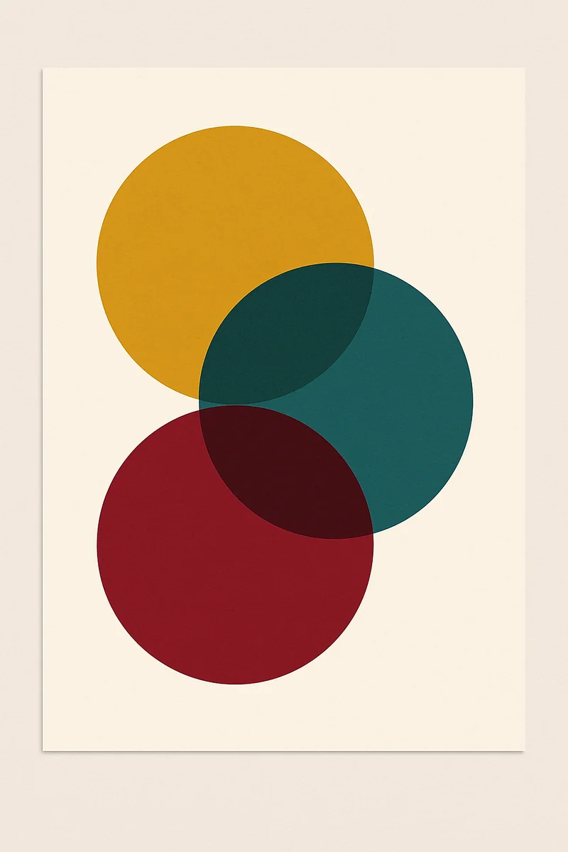 Affiche Cercles Imbriques