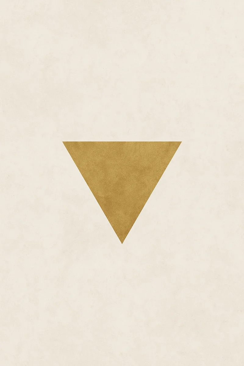 Affiche Triangle Doré