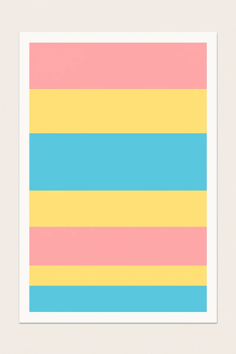 Affiche Stripes Pastel