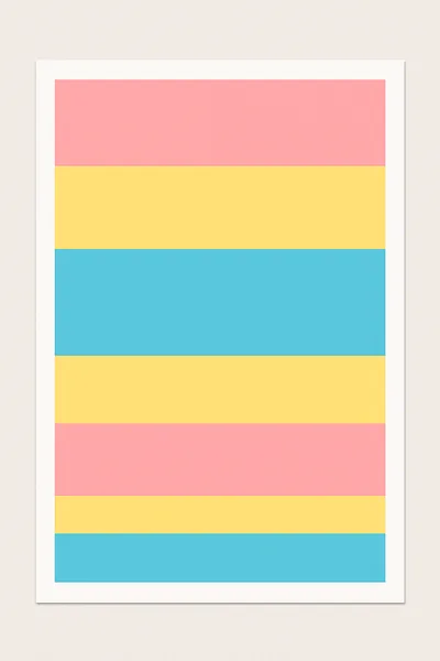 Affiche Stripes Pastel