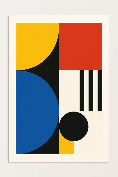 Affiche Bauhaus Couleurs