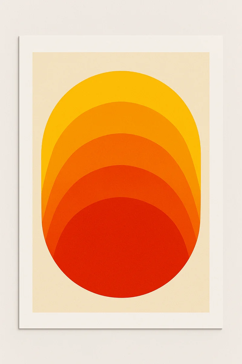Affiche Demi Cercles