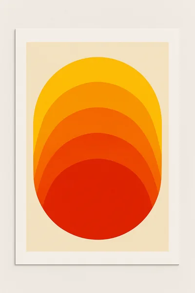 Affiche Demi Cercles