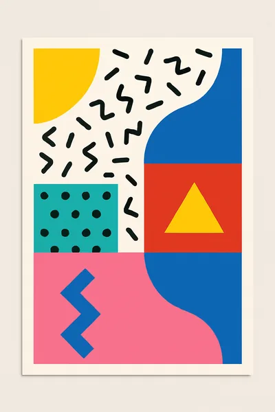 Affiche Memphis Style