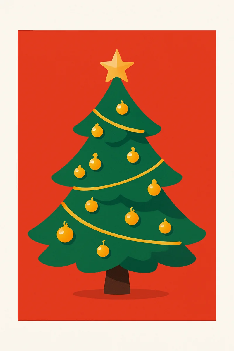 Affiche Sapin de Noel