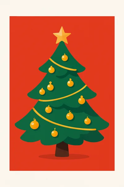 Affiche Sapin de Noel