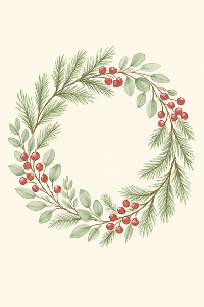 Affiche Couronne de Noel