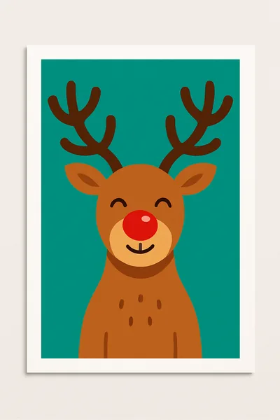 Affiche Renne Rudolph