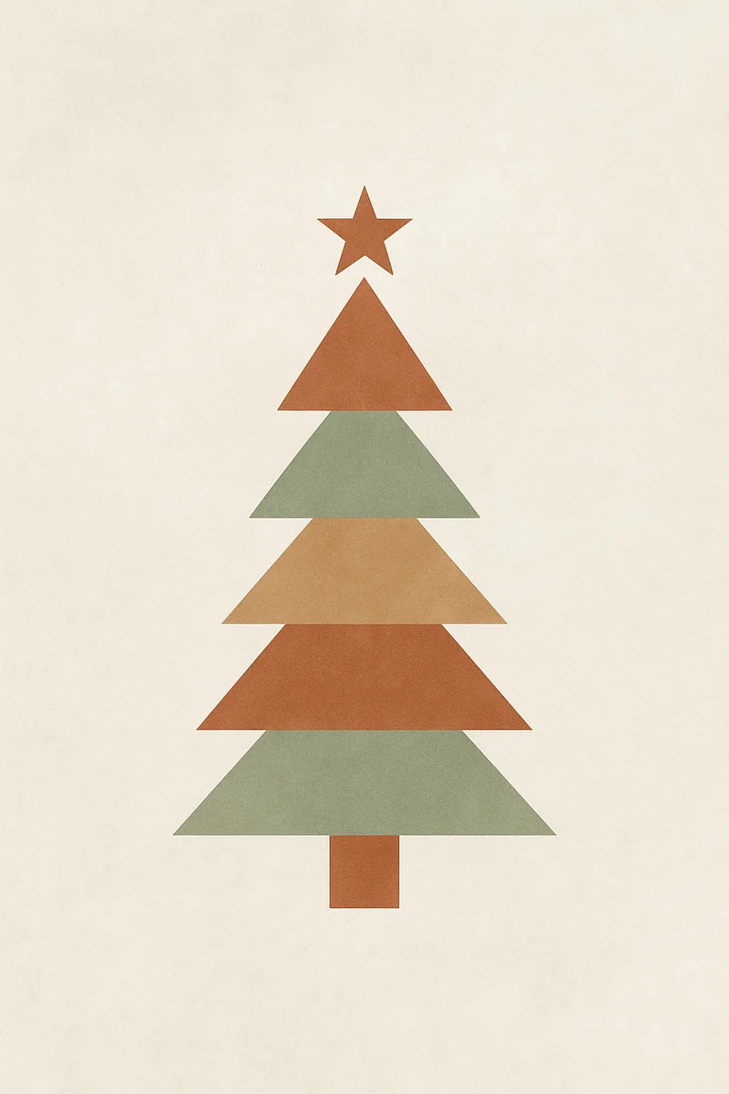 Affiche Sapin Boho