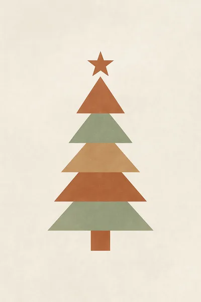 Affiche Sapin Boho