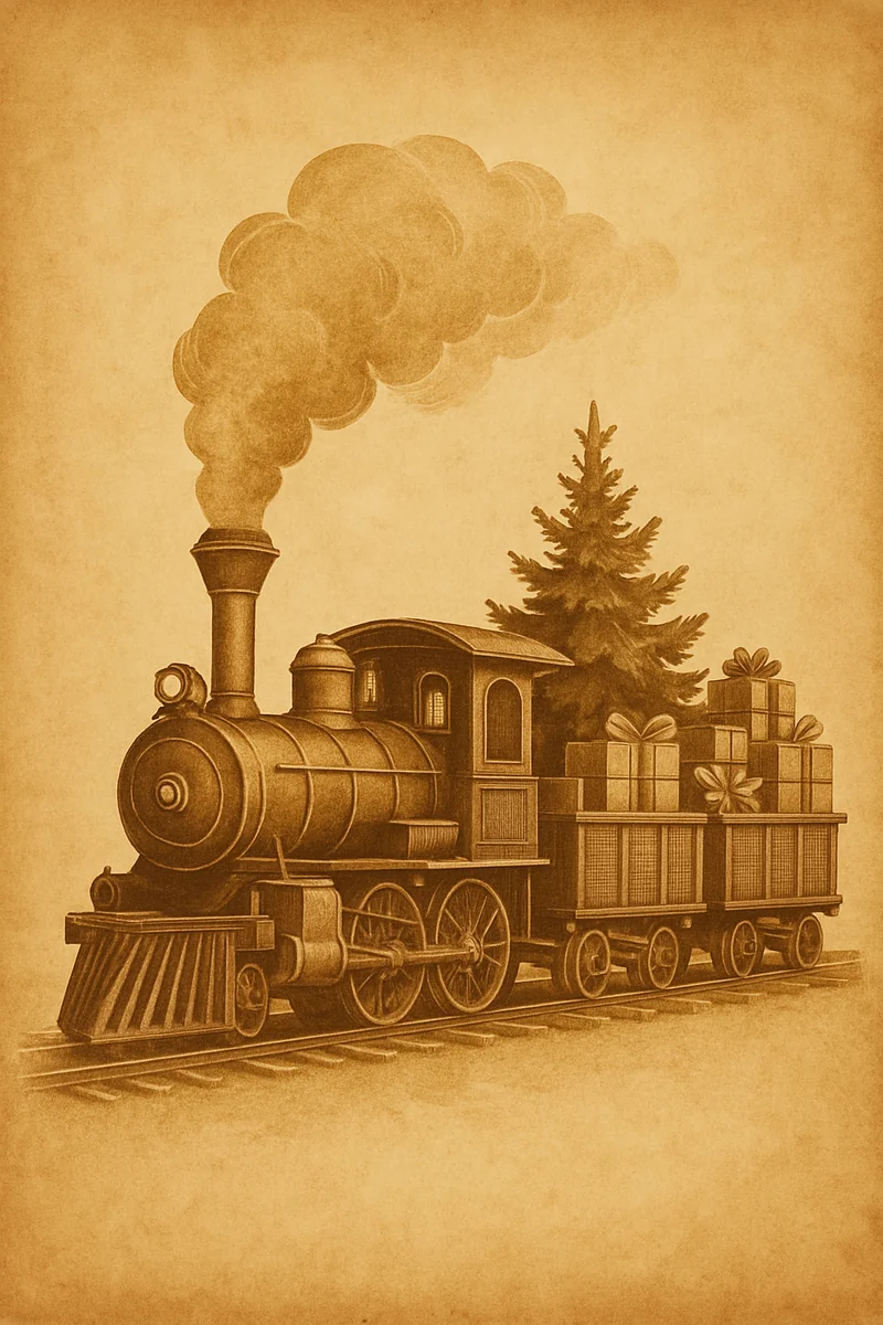 Affiche Train de Noel