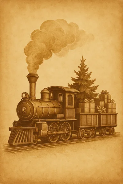 Affiche Train de Noel