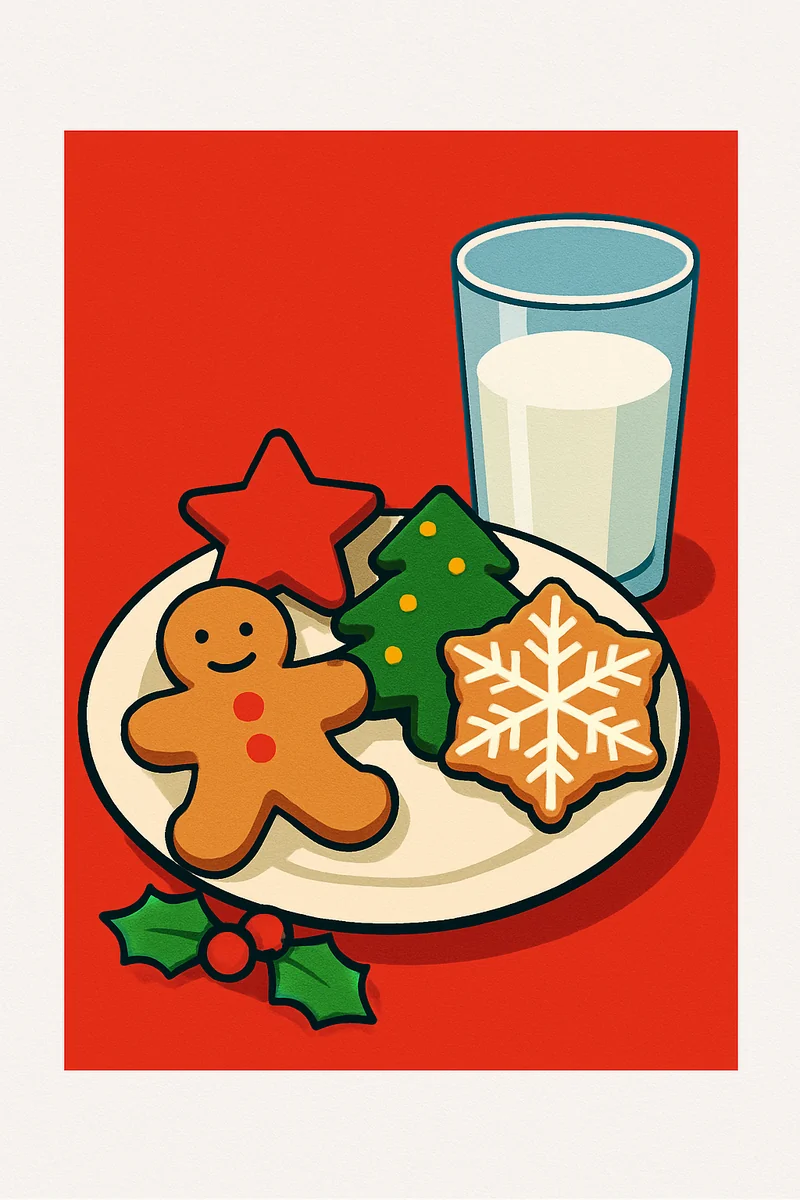 Affiche Cookies Pere Noel