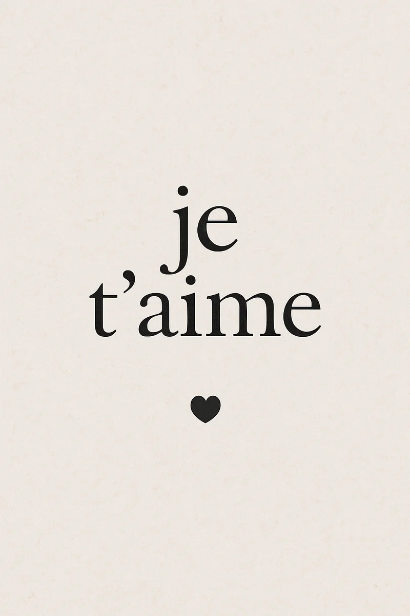 Affiche Je Taime