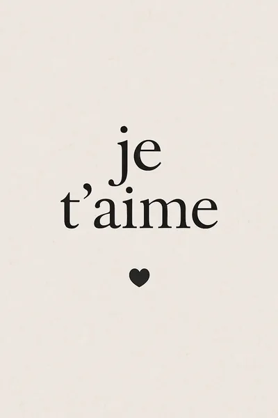 Affiche Je Taime