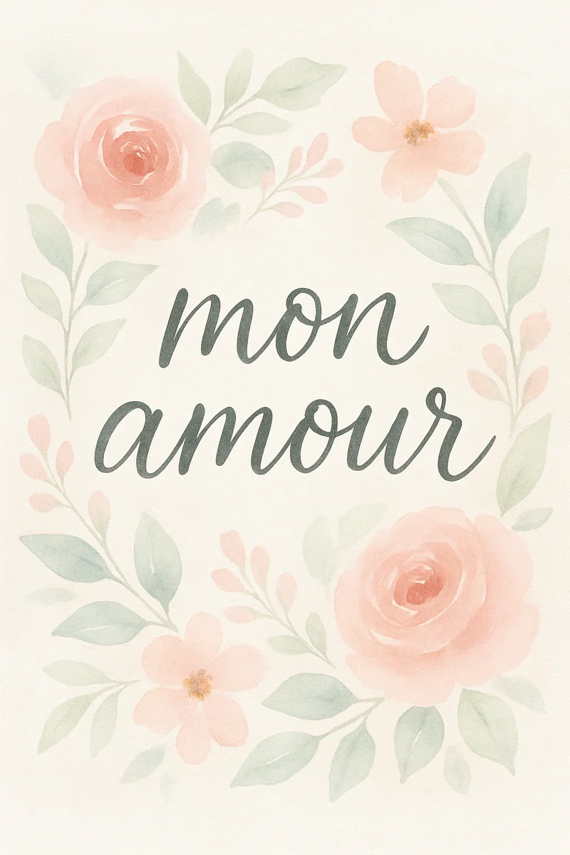 Affiche Mon Amour