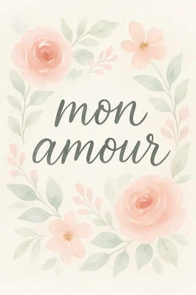 Affiche Mon Amour